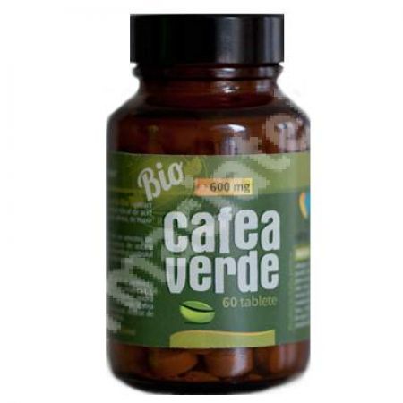 Cafea verde Bio, 60 tablete, Nature 4 Life
