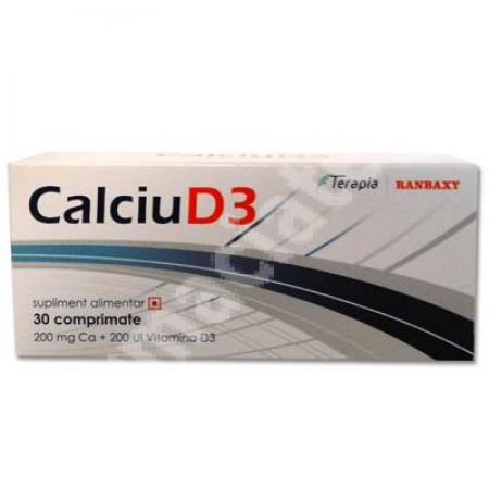 Calciu D3, 30 comprimate, Terapia
