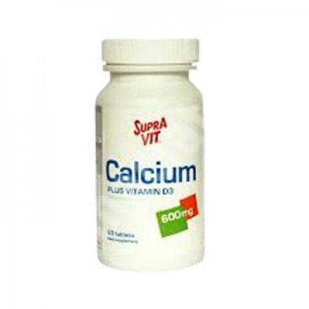 Calciu + Vitamina D3 Supra Vit 600 mg, 60 tablete, Kendy