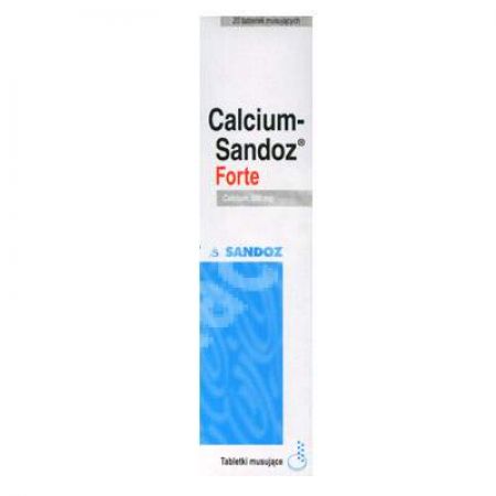 Calcium Forte efervescent, 20 comprimate, Sandoz