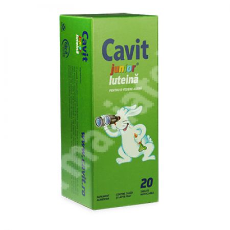 Cavit Junior Luteina, 20 tablete, Biofarm