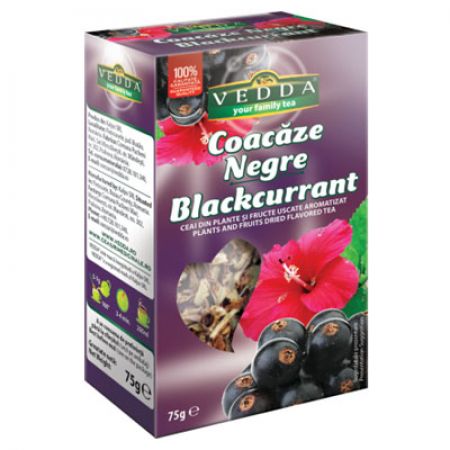 Ceai de Coacaze Negre, 75 g - Vedda