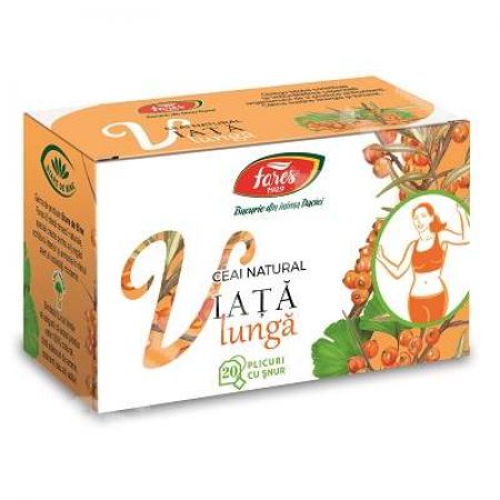 Ceai natural Viata Lunga, 20 plicuri, Fares