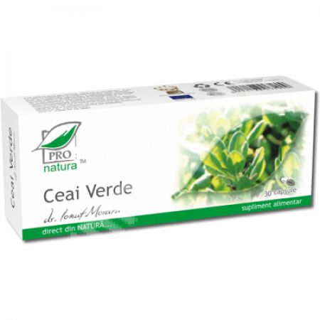 Ceai Verde, 30 capsule - Pro Natura