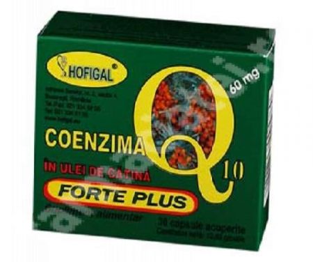 Coenzima Q10 Forte Plus in ulei de catina, 40 capsule, Hofigal