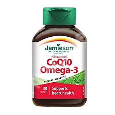 Coenzima Q10 si Omega 3, 30 capsule, Jamieson