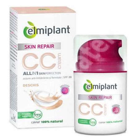Cream CC Skin Repair, Nuanta deschis, 50 ml, Elmiplant