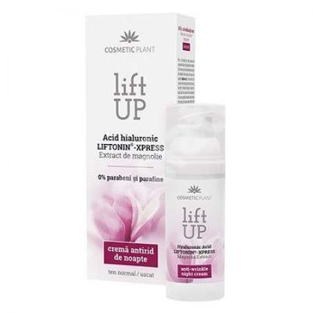 Crema antirid de noapte cu acid hialuronic Lift Up, 50 ml, Cosmetic Plant