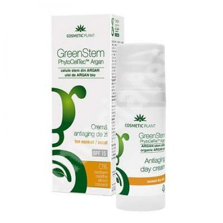 Crema antirid de zi cu SPF 15 GreenStem, 50 ml, Cosmetic Plant