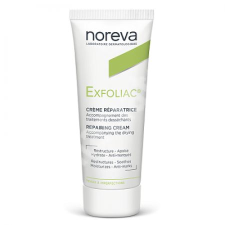 Crema hidratanta reparatoare Exfoliac, 40 ml, Noreva