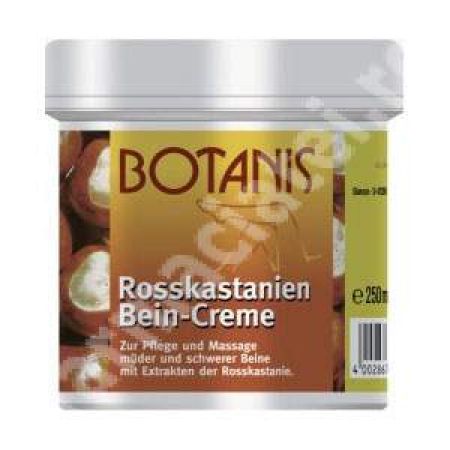 Crema pentru picioare cu extract de castane Botanis, 500 ml, Glancos