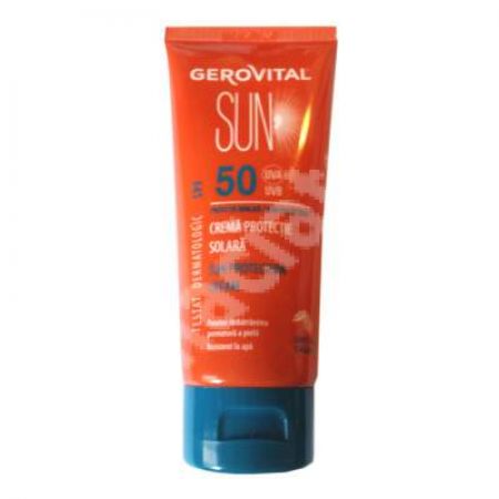 Crema pentru protectie solara cu SPF 50 Sun, 100 ml, Gerovital
