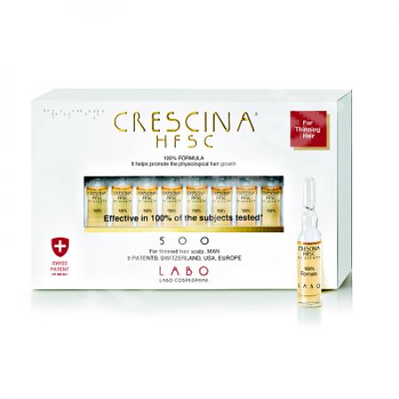 Crescina Re-Growth HFSC 500 Man, 10 fiole, Labo