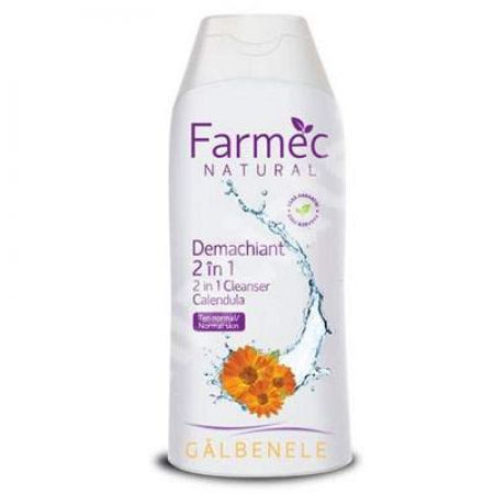 Demachiant 2in1 cu galbenele, 200 ml, Farmec