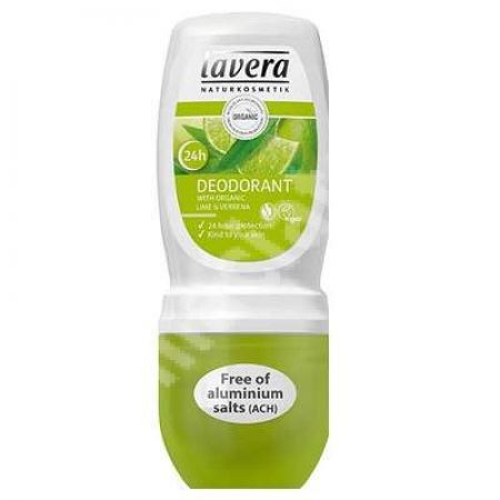 Deodorant roll-on lamaie verde si verbina, 50 ml, Lavera