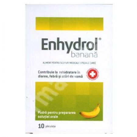 Enhydrol aroma de banane, 10 plicuri, Akacia