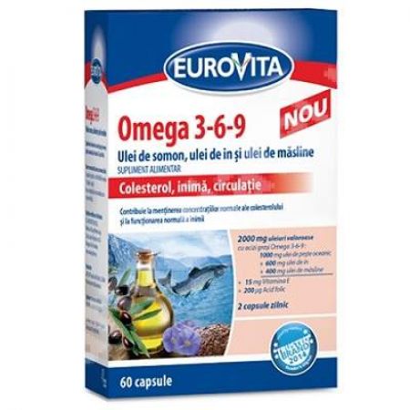 Eurovita Omega 3-6-9, 60 capsule, Eurovita