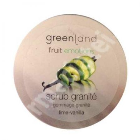 Exfoliant corporal cu lamaie verde si vanilie, 200 ml, Greenland
