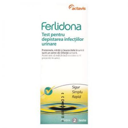 Teste pentru depistarea infectiilor urinare Ferlidona, 2 dispozitive, Actavis