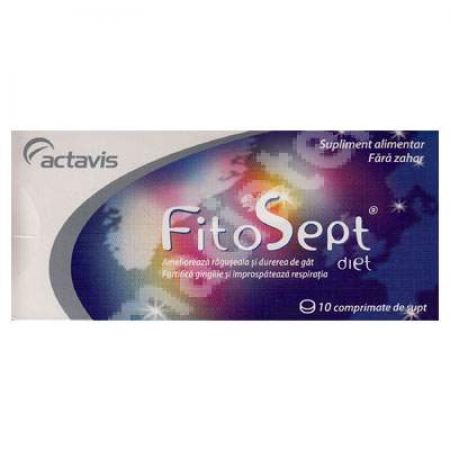 Fitosept Diet, 10 comprimate, Actavis