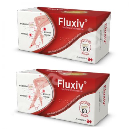 Fluxiv, 60 + 60 comprimate, Antibiotice SA ( 1 + 1)