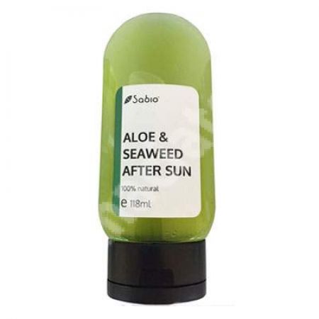 Gel after sun cu aloe si seaweed, 118 ml, Sabio