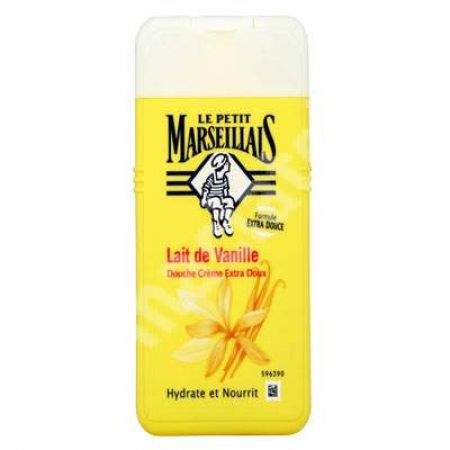 Gel de dus hidratant cu lapte de vanilie, 400 ml, Le Petit Marseillais