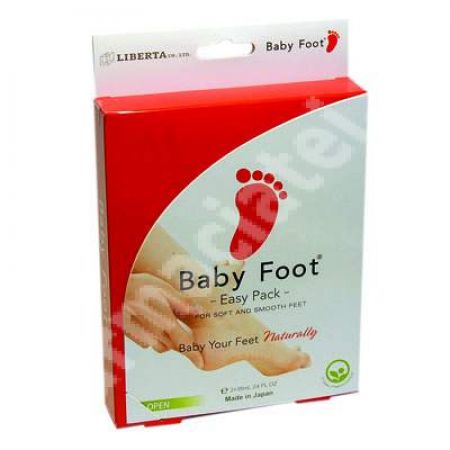 Gel pentru picioare pentru indepartarea pielii moarte Baby Foot Easy Pack, Natura Ecopharm