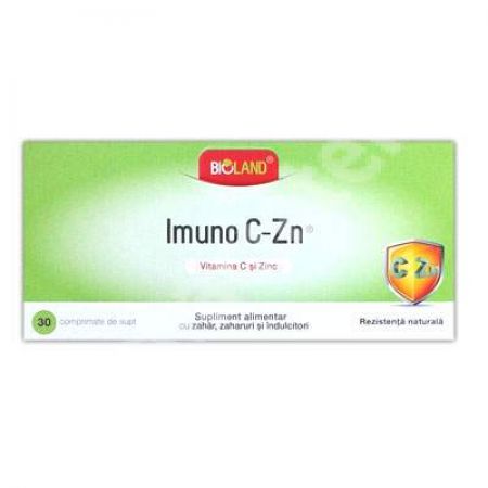 Imuno C-Zn Bioland, 30 comprimate, Biofarm