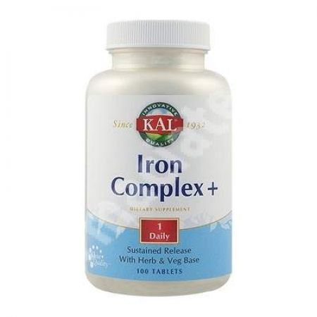 Iron complex  Kal, 100 tablete, Secom
