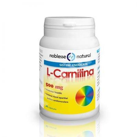 L- Carnitina 500 mg, 30 capsule, Noblesse