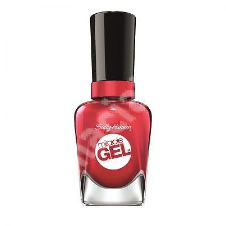 Lac de unghii Miracle Gel, 444 Off With Her Red, 14.7 ml, Sally Hansen
