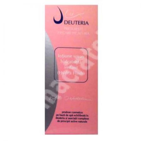 Lotiune spray hidratanta instant, 50 ml, Deuteria Cosmetics