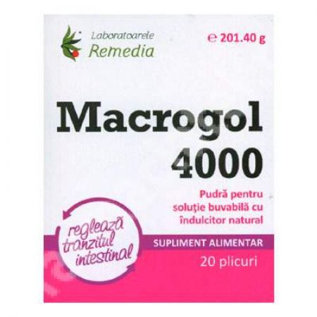 Macrogol 4000, 20 plicuri, Remedia