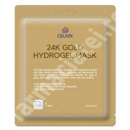 Masca hidrogel cu aur 24K Gold, 25 g, Celkin
