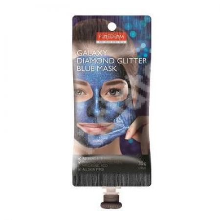 Masca peel-off Galaxy Diamond Glitter Blue, 30 ml, Purederm