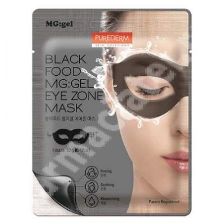 Masca tip MG:gel pentru fermitate si luminozitate in zona ochilor Black Food, 12 g, Purederm