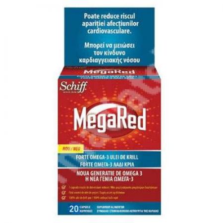 MegaRed Forte Omega 3 Ulei de Krill, 20 capsule, Reckitt Benckiser Healthcare
