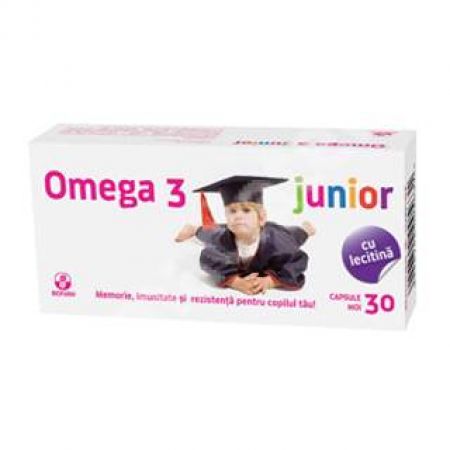Omega 3 Junior, 30 capsule, Biofarm