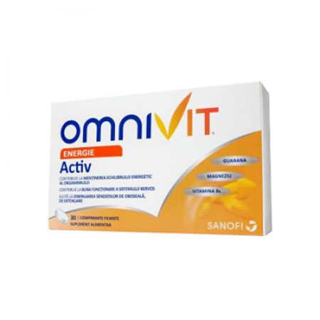 Omnivit Activ Energie, 30 comprimate, Sanofi