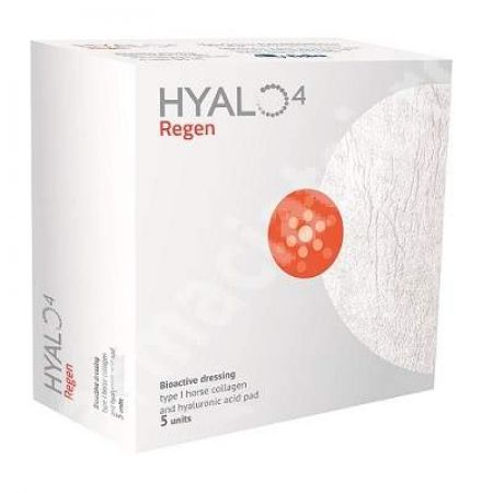 Pansament bioactiv Hyalo4 Regen, 5 x5 cm, 5 bucati, Fidia Farmaceutici