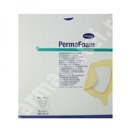 Pansament PermaFoam  Sacral, 18 cm x 18 cm (409422), 3 bucati, Hartmann