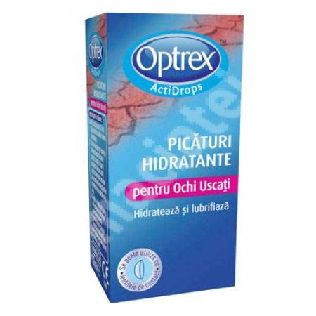Picaturi hidratante pentru ochi uscati, Optrex ActiDrops, 10 ml, Reckitt Benckiser Healthcare
