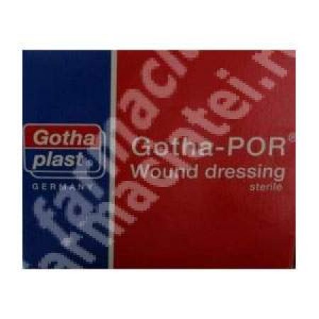 Plasture steril Gota-Por, 3.8X2.8 cm, 1 bucata, Gotha Plast