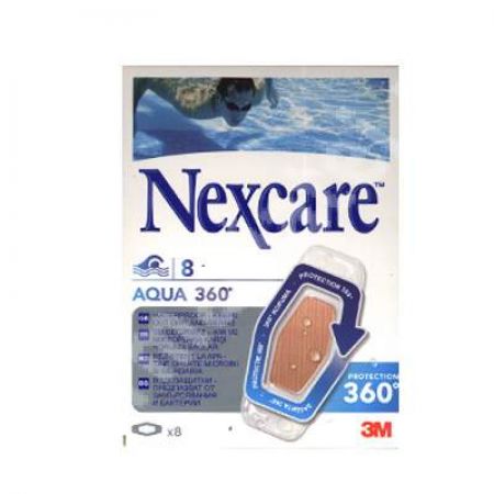 Plasturi rezistenti la apa Aqua 360, 8 plasturi, Nexcare