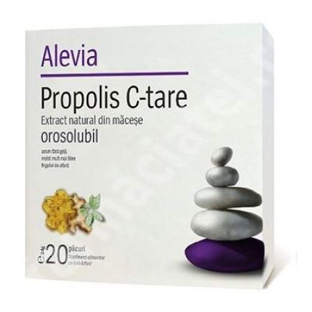 Propolis C-tare extract natural din macese orosolubil, 20 plicuri, Alevia