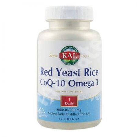 Red Yeast Rice CoQ10 Omega 3 Kal, 60 capsule, Secom
