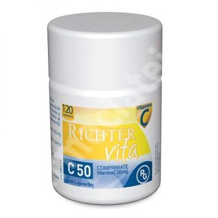 Richter VITA C 50, 120 comprimate, Beres Pharmaceuticals Co  