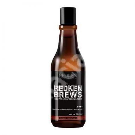 Sampon 3 in 1 Redken Brews for Men, 300 ml, Redken