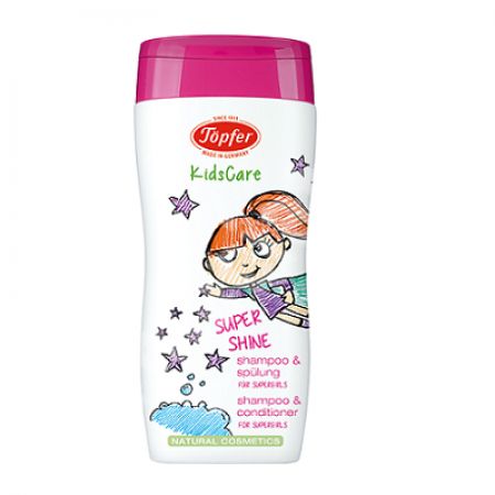Sampon si balsam pentru super fetite, KidsCare, 200 ml, Topfer